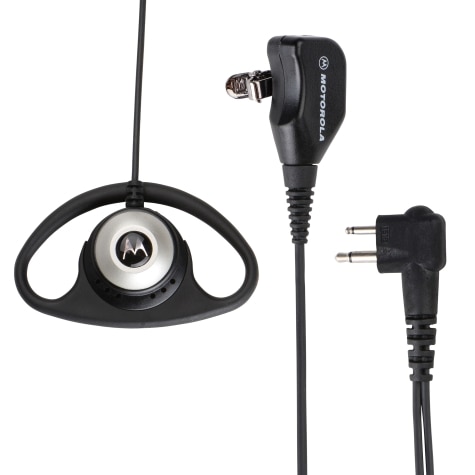D-Shell Earpiece With Microphone and PTT