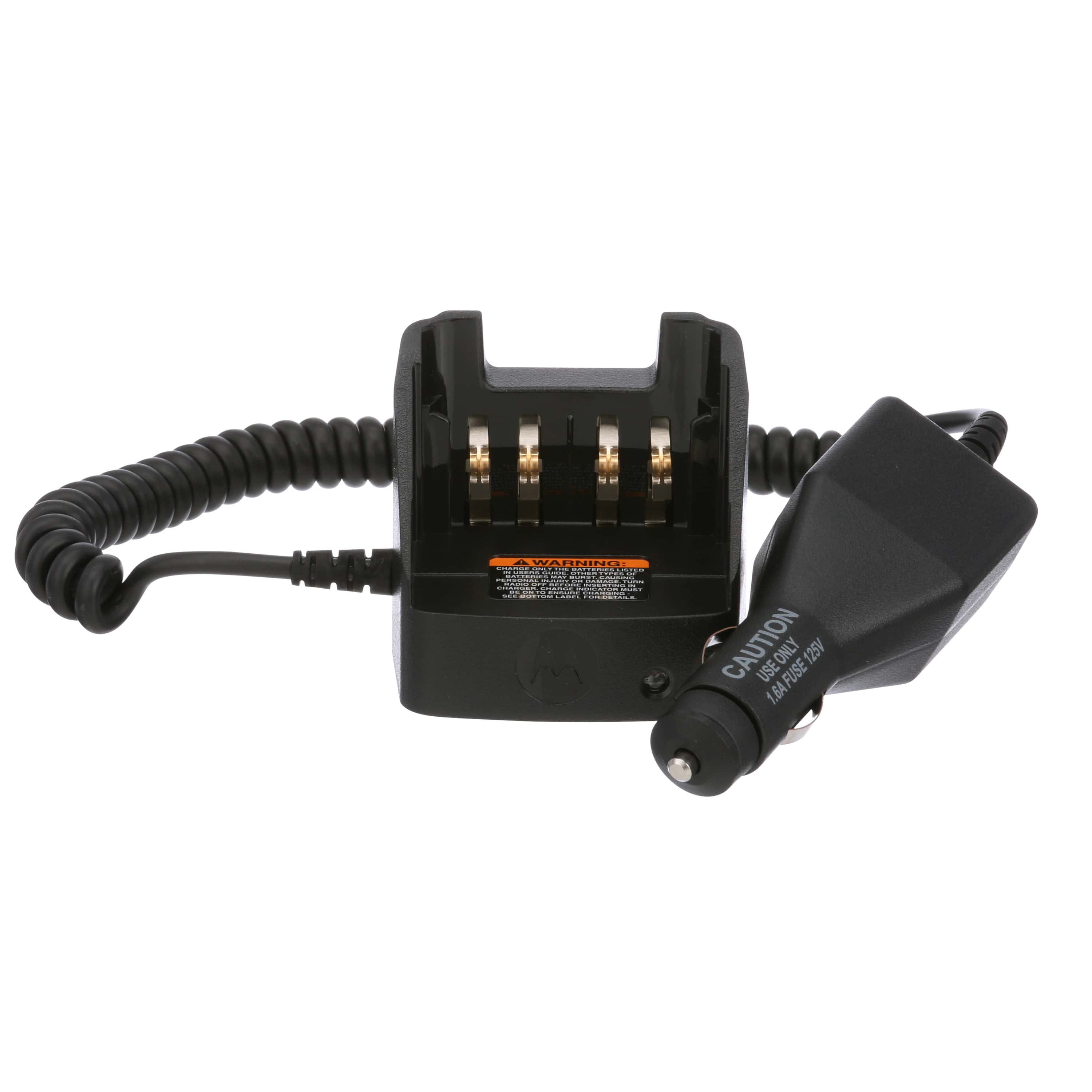 Vehicular Travel Charger Adapter With Mounting Base and Coil Cord