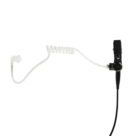 2-Wire Surveillance Kit with Clear Translucent Tube (Black)